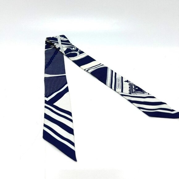 HERMES Washington's Carriage George Washington's Carriage Twilly Scarf - Picture 6 of 8